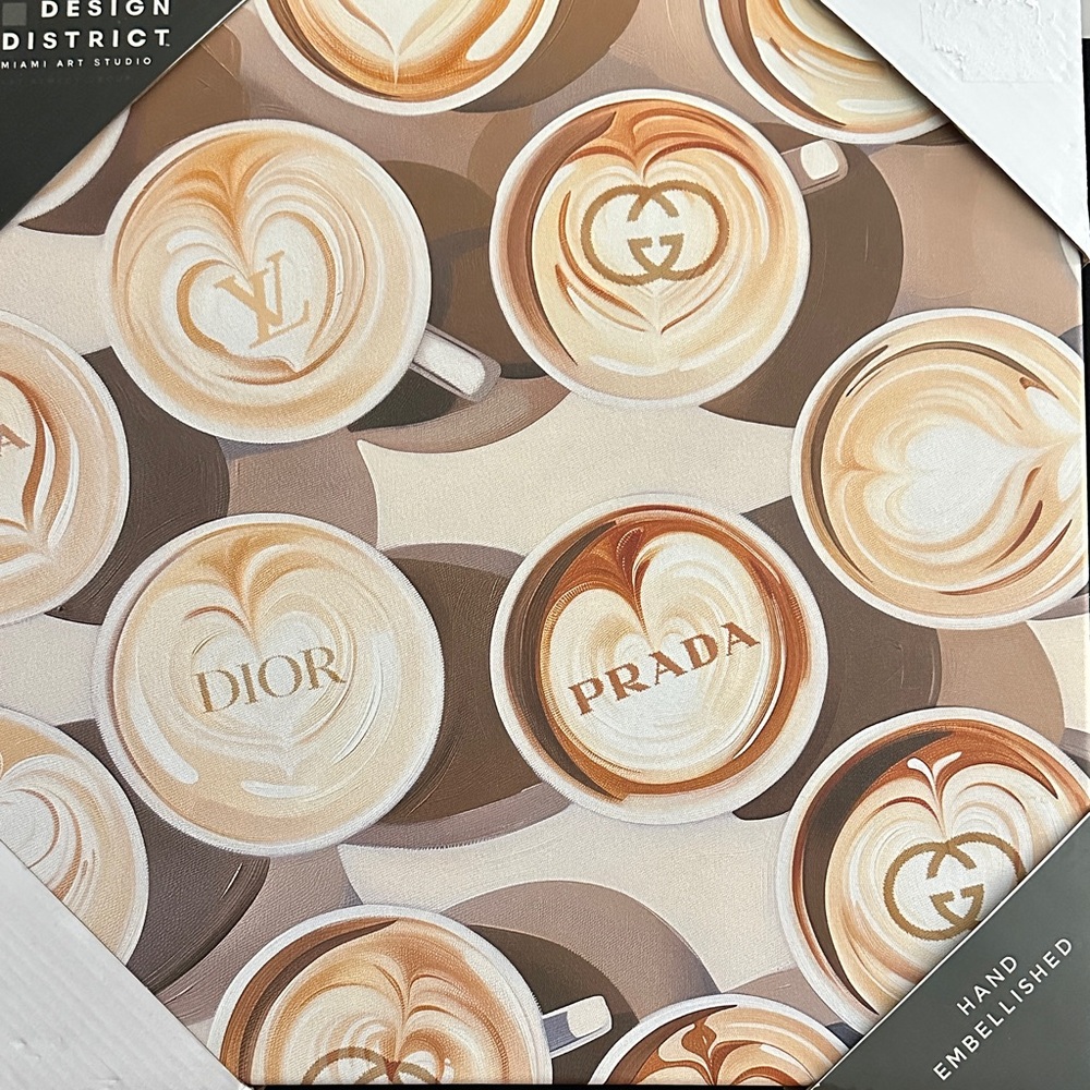 Designer Coffee Art Canvas